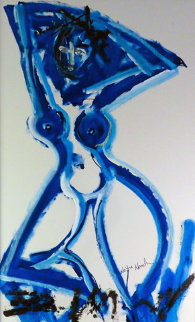 Woman 2014 34x22 Original Painting - Neith Nevelson