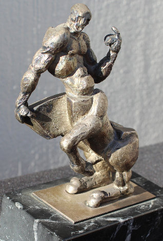 Centaur in Sterling Silver (The Silver Centaur) 1991 7 in Sculpture - Ernst Neizvestny