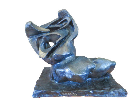 Half Robot Bronze Sculpture 1988 15 in Sculpture - Ernst Neizvestny