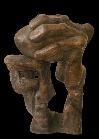 Hand Over Brain Bronze Sculpture 1978 7 in Sculpture - Ernst Neizvestny