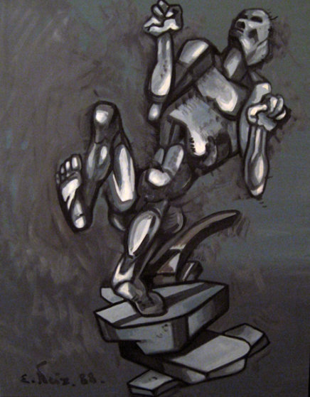 Metallic Dance 1988 Original Painting by Ernst Neizvestny Metallic Dance 1988 Original Painting by Ernst Neizvestny
