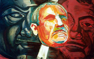 Triple Self Portrait 1991 Stalin  Limited Edition Print - Ernst Neizvestny