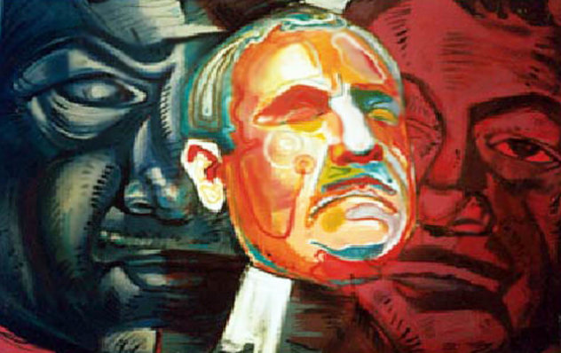 Triple Self Portrait 1991 Stalin Limited Edition Print by Ernst Neizvestny
