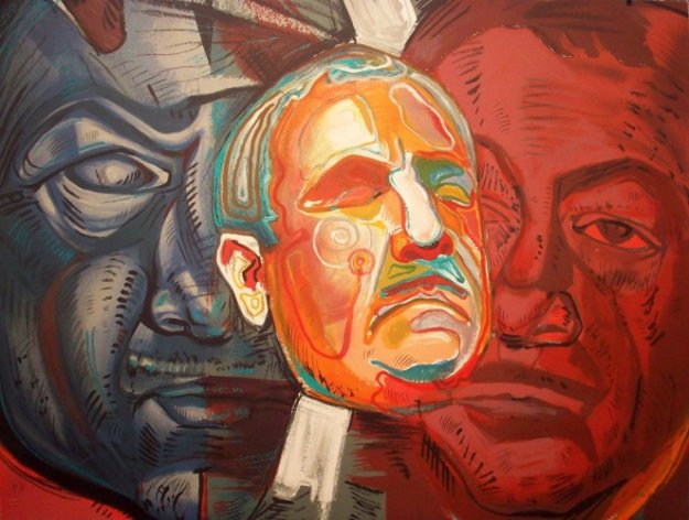 Triple Self Portrait PP Limited Edition Print by Ernst Neizvestny Triple Self Portrait PP Limited Edition Print by Ernst Neizvestny