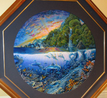 Hana's Undersea Adventure 1994 50x50 Original Painting - Robert Lyn Nelson Hana's Undersea Adventure 1994 50x50 Original Painting - Robert Lyn Nelson