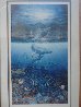 Two Worlds Today 2003 - Huge - Koa Frame - Lahaina, Hawaii Limited Edition Print by Robert Lyn Nelson - 2