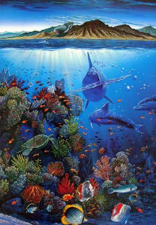 Red Sea Sirens - Ocean Trilogy 1990 W Remarque Limited Edition Print - Robert Lyn Nelson