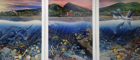 Lahaina Rhythms: Land and Sea Triptych 1987 Limited Edition Print - Robert Lyn Nelson