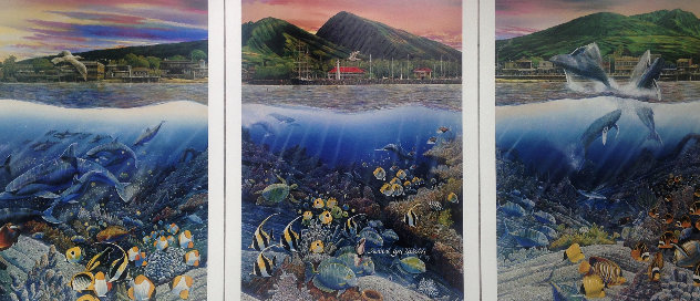 Lahaina Rhythms: Land and Sea Triptych 1987 Limited Edition Print by Robert Lyn Nelson
