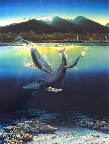 Two Worlds 1994 - Lahaina, Hawaii Limited Edition Print - Robert Lyn Nelson