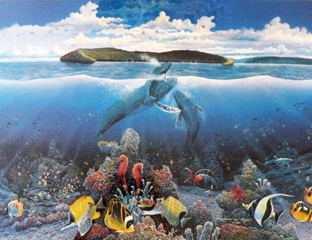 Molikini First Breath 1985 Limited Edition Print by Robert Lyn Nelson Molikini First Breath 1985 Limited Edition Print by Robert Lyn Nelson