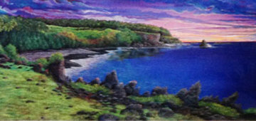 Amethyst Dawn At Kipahulu 1992 Limited Edition Print - Robert Lyn Nelson