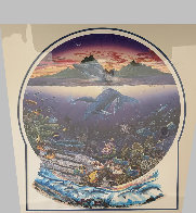 New Moon Over Windward Oahu 1999  Embellished PP Remarque  Limited Edition Print by Robert Lyn Nelson - 1