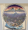 New Moon Over Windward Oahu 1999  Embellished PP Remarque Limited Edition Print by Robert Lyn Nelson - 1