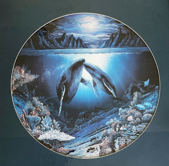Robert Lyn Nelson print, ocean life, whales, fish, nature by