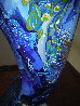 Whales on Parade  2002 Unique Acrylic Painting on Fiberglass Whale 90x60 Inches - Monument Original Painting by Robert Lyn Nelson - 10