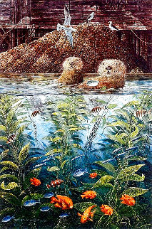 Nature's Union At Monterey w/ Remarque AP 1988 Limited Edition Print - Robert Lyn Nelson Nature's Union At Monterey w/ Remarque AP 1988 Limited Edition Print - Robert Lyn Nelson
