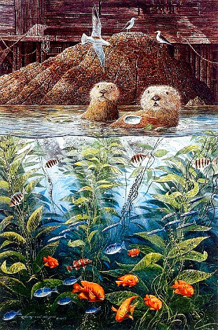 Nature's Union At Monterey w/ Remarque AP 1988 Limited Edition Print - Robert Lyn Nelson