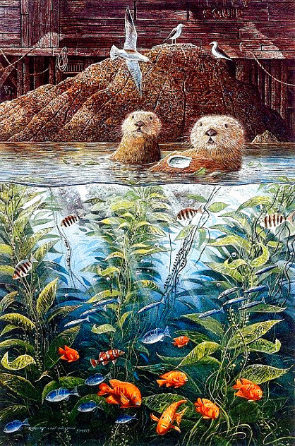 Nature's Union At Monterey w/ Remarque AP 1988 Limited Edition Print by Robert Lyn Nelson