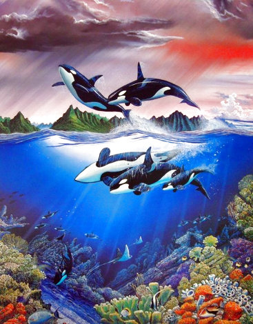 Sea of Magic 1984 - Huge - Koa Wood Limited Edition Print - Robert Lyn Nelson