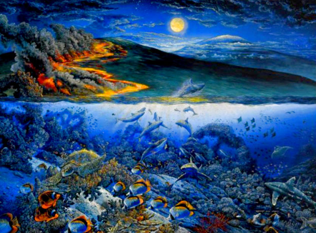 Wonders of Mahea-Lanai 1994 - Huge Limited Edition Print by Robert Lyn Nelson