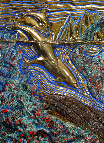 Legend of the Dolphin AP Bronze Sculpture 24x18 Sculpture - Robert Lyn Nelson