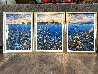 Molokini Fantasy Triptych 1993 - Huge Mural Size - Maui, Hawaii Limited Edition Print by Robert Lyn Nelson - 2