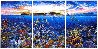 Molokini Fantasy Triptych 1993 - Huge Mural Size - Maui, Hawaii Limited Edition Print by Robert Lyn Nelson - 0