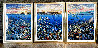 Molokini Fantasy Triptych 1993 - Huge Mural Size - Maui, Hawaii Limited Edition Print by Robert Lyn Nelson - 1
