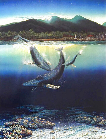 Two Worlds AP 1981 - Lahaina, Hawaii Limited Edition Print - Robert Lyn Nelson