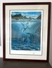 In Harmony 1984 - Koa Wood Frame - Hawaii Limited Edition Print by Robert Lyn Nelson - 1