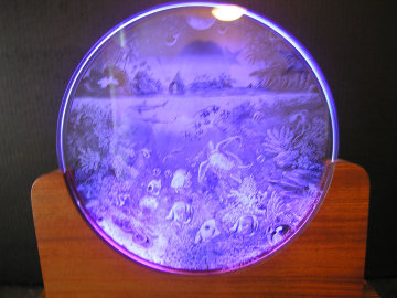 Planetary Choir Glass Luminaire Sculpture 1995 12 in  Sculpture - Robert Lyn Nelson