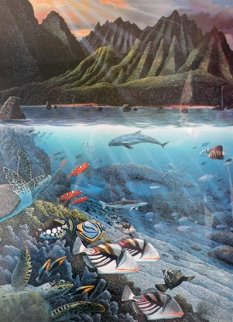 Chant to Nature Triptych AP 1987 Super Huge Limited Edition Print - Robert Lyn Nelson Chant to Nature Triptych AP 1987 Super Huge Limited Edition Print - Robert Lyn Nelson
