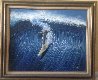 North Shore Surfer 1977 28x34 Oahu, Hawaii Original Painting by Robert Lyn Nelson - 1