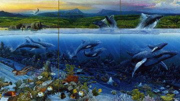 In Celebration of the Newborn Triptych 1988 Limited Edition Print - Robert Lyn Nelson In Celebration of the Newborn Triptych 1988 Limited Edition Print - Robert Lyn Nelson
