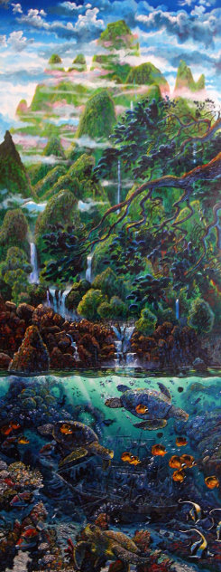 Summer of Dreams 2000  74x38 Huge - Mural Size Original Painting by Robert Lyn Nelson