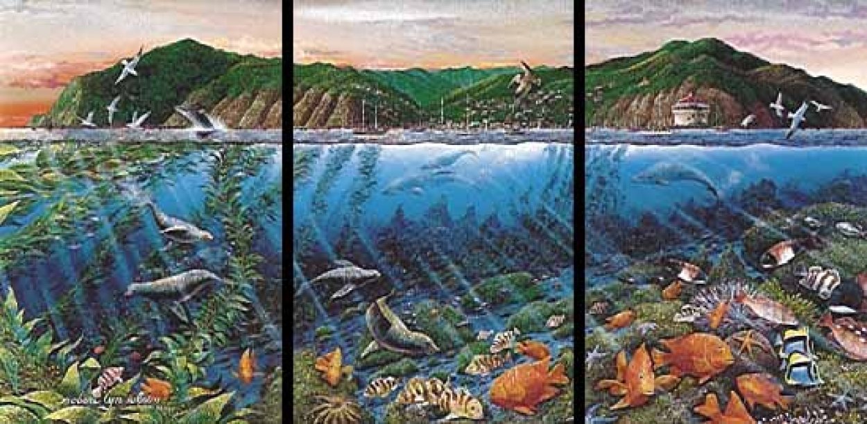 Catalina Triptych Remarked 1988 Limited Edition Print by Robert Lyn Nelson Catalina Triptych Remarked 1988 Limited Edition Print by Robert Lyn Nelson