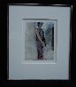 Color Figure Study 1978 25x21 Works on Paper (not prints) by Manuel Neri - 2