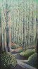 Early Spring 1984 30x16 Rare Landscape Original Painting by Lowell Blair Nesbitt - 0