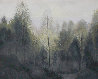 Forest Morning 1984 60x73 Huge (Early Landscape) - Mural Size Original Painting by Lowell Blair Nesbitt - 0