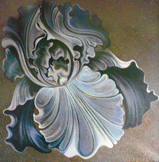 Nocturnal Iris 60x60 Original Painting - Lowell Blair Nesbitt Nocturnal Iris 60x60 Original Painting - Lowell Blair Nesbitt