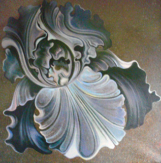 Nocturnal Iris 60x60 Huge Original Painting - Lowell Blair Nesbitt
