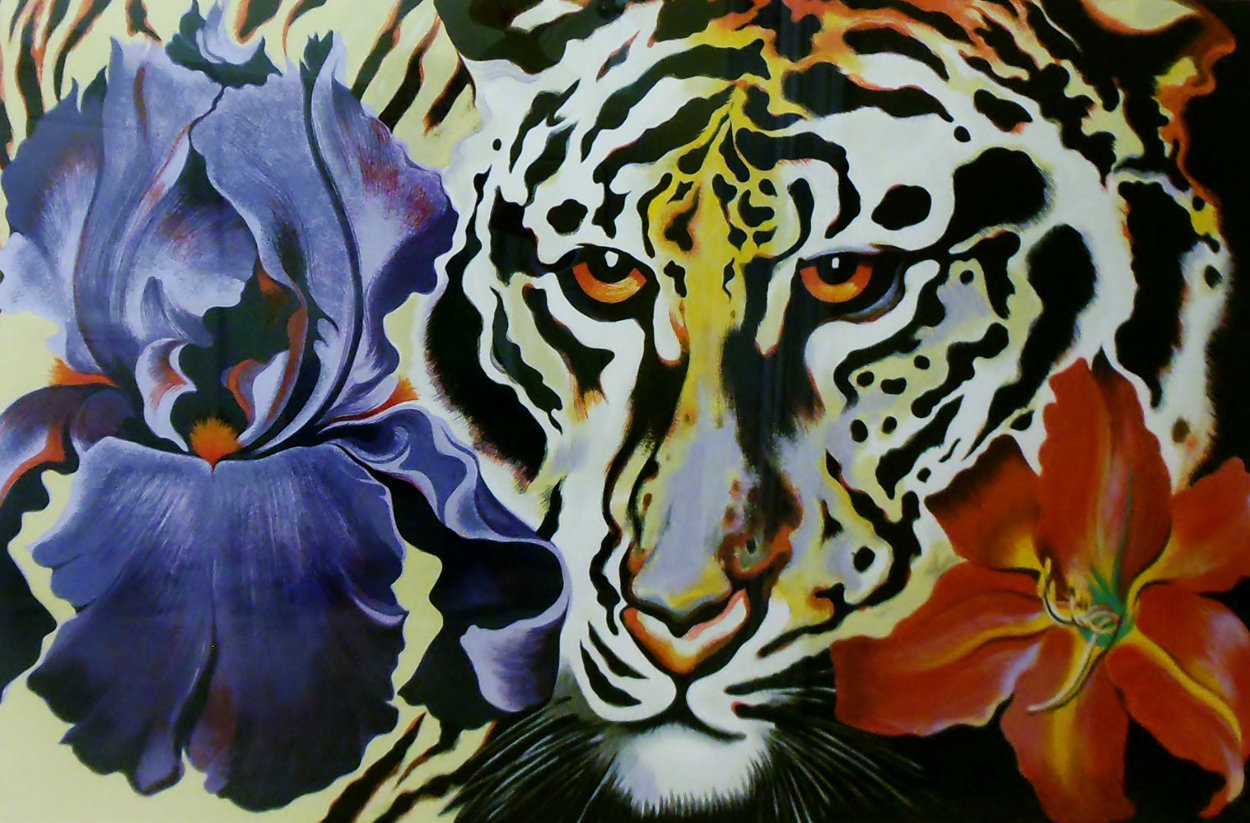 Tiger Lily 1981 Limited Edition Print by Lowell Blair Nesbitt Tiger Lily 1981 Limited Edition Print by Lowell Blair Nesbitt
