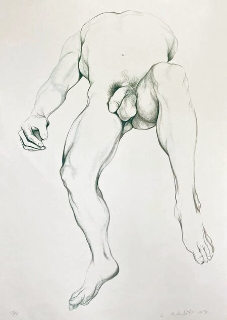 Nude Male Limited Edition Print by Lowell Blair Nesbitt