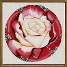 Red And White Rose 1982 26x26 Original Painting by Lowell Blair Nesbitt - 1 Red And White Rose 1982 26x26 Original Painting by Lowell Blair Nesbitt - 1