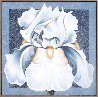 Winter Iris 1986 54x54 Original Painting by Lowell Blair Nesbitt - 1 Winter Iris 1986 54x54 Original Painting by Lowell Blair Nesbitt - 1