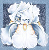 Winter Iris 1986 54x54 Original Painting by Lowell Blair Nesbitt - 0 Winter Iris 1986 54x54 Original Painting by Lowell Blair Nesbitt - 0