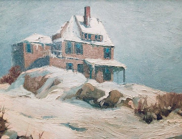 Windswept 1986 20x24 Original Painting - John Nesta