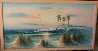 Seascape, Florida Highwaymen 27x51 Huge  Original Painting by Harold Newton - 1
