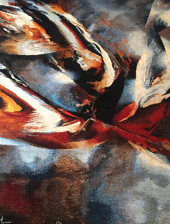 Untitled Wool Tapestry 1980 90x72 Super Huge Tapestry - Leonardo Nierman Untitled Wool Tapestry 1980 90x72 Super Huge Tapestry - Leonardo Nierman